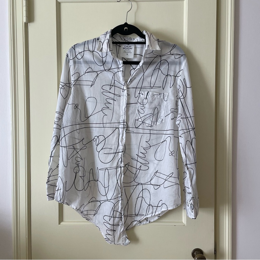 White Scribble Shirt